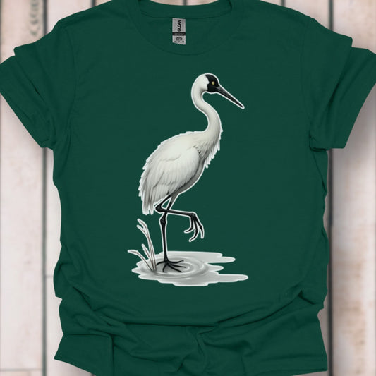 Elegant crane timeless T-shirt
