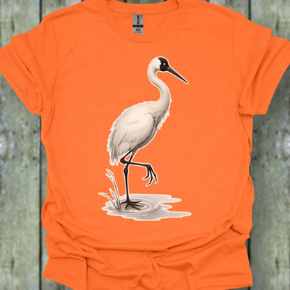 Grue élégante T-shirt tendance 