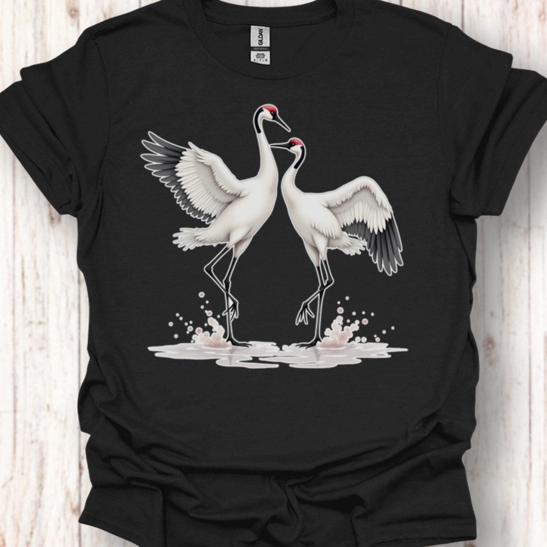 Dansende kraanvogels tijdloos T-shirt