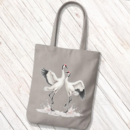 Tote Bag Dansende Kraanvogels