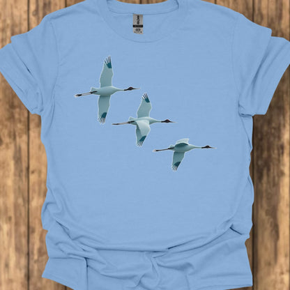Trio de grues T-shirt tendance 