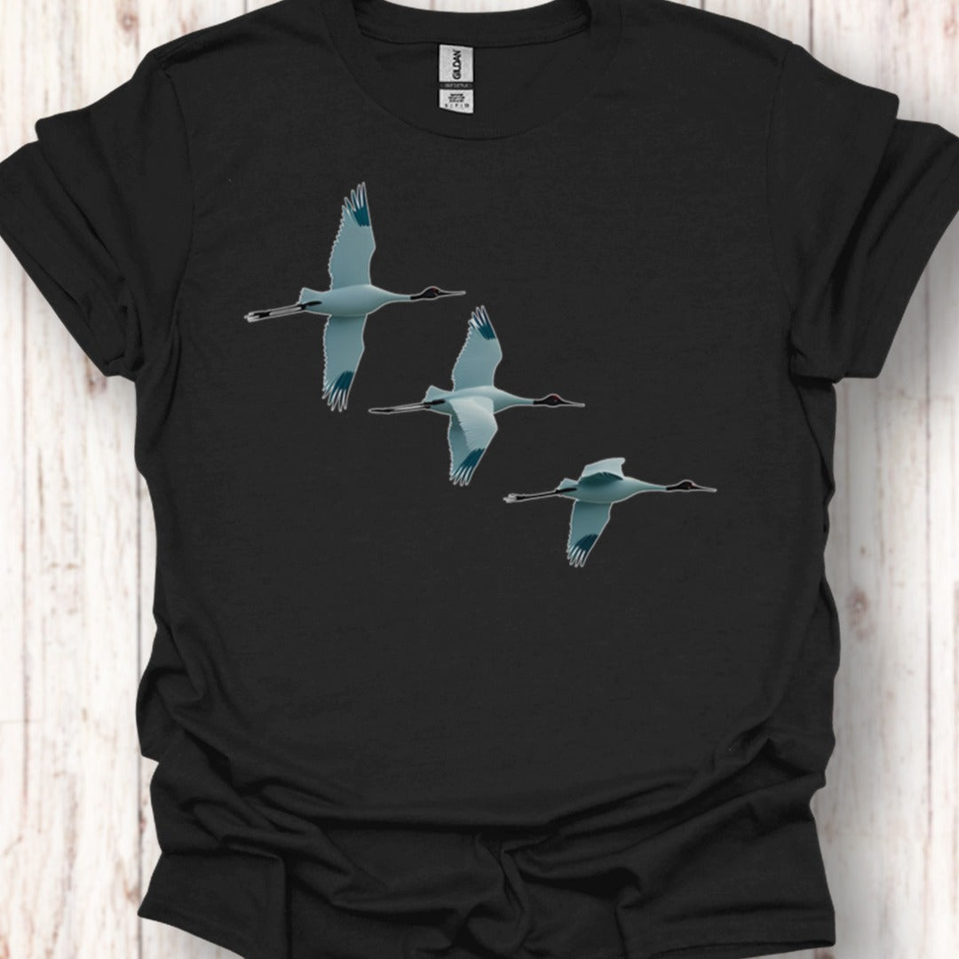 Trio de grues T-shirt intemporel