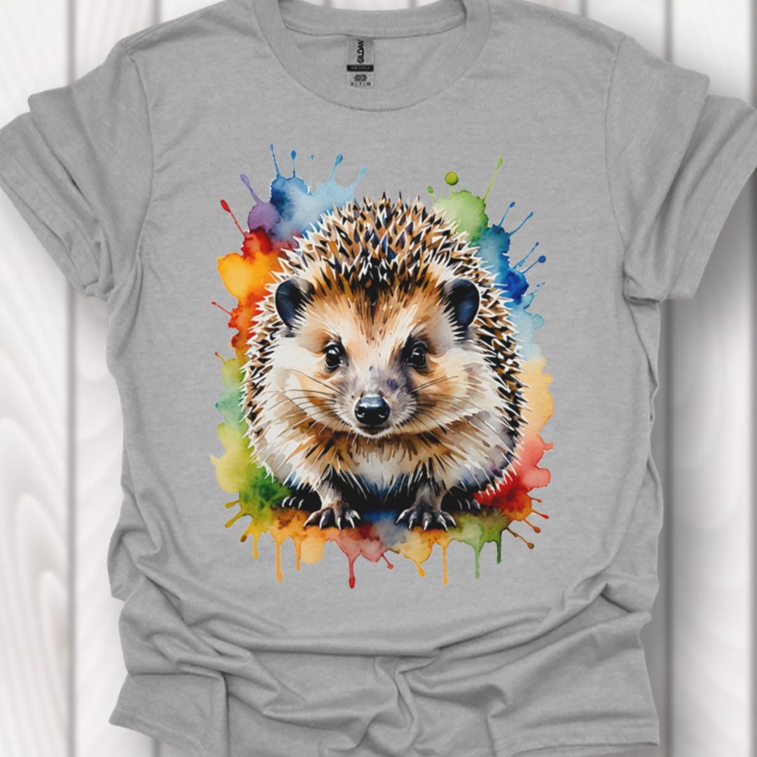 Egel paintart tijdloos T-shirt