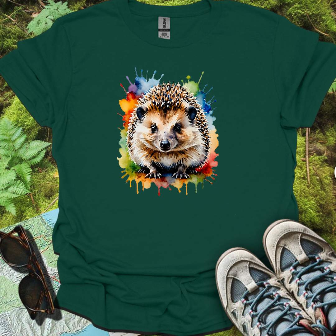 Hérisson art de peinture T-shirt intemporel 