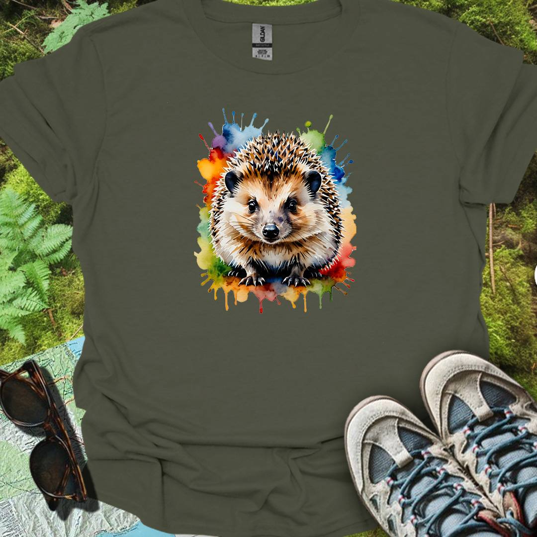 Hérisson art de peinture T-shirt intemporel 
