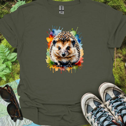 Hérisson art de peinture T-shirt intemporel 