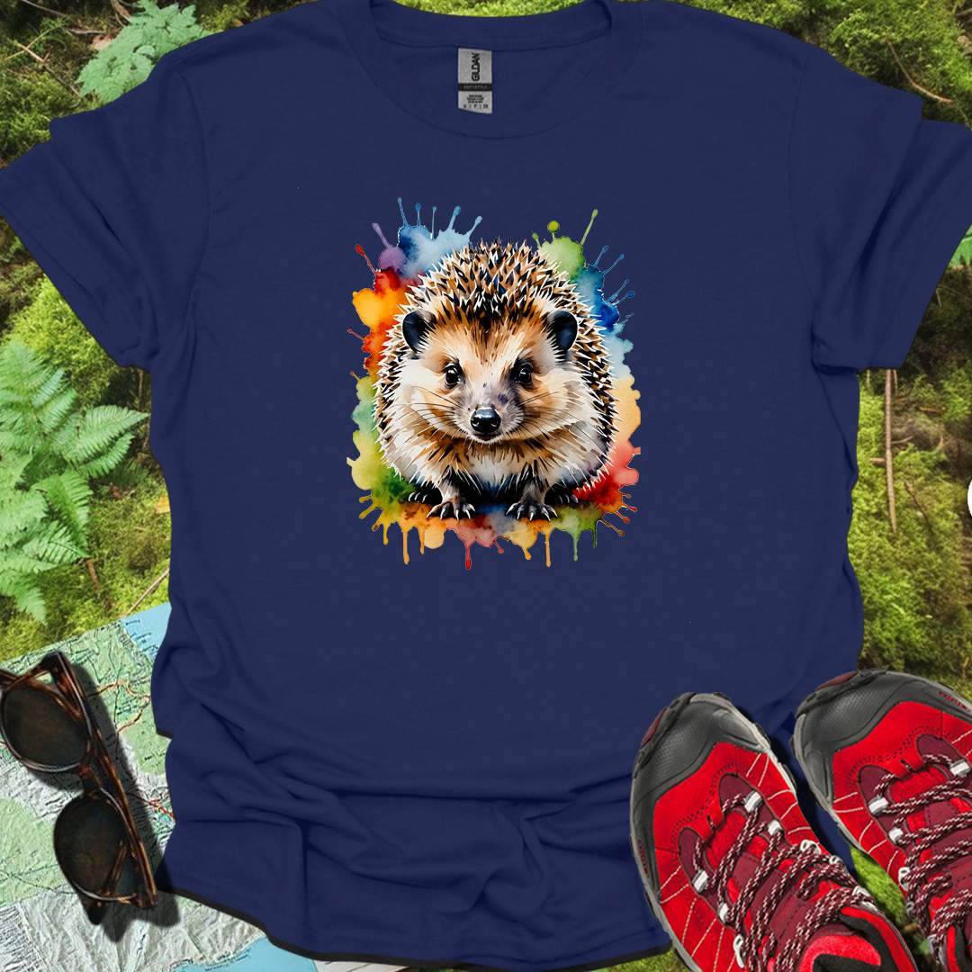 Hérisson art de peinture T-shirt intemporel 