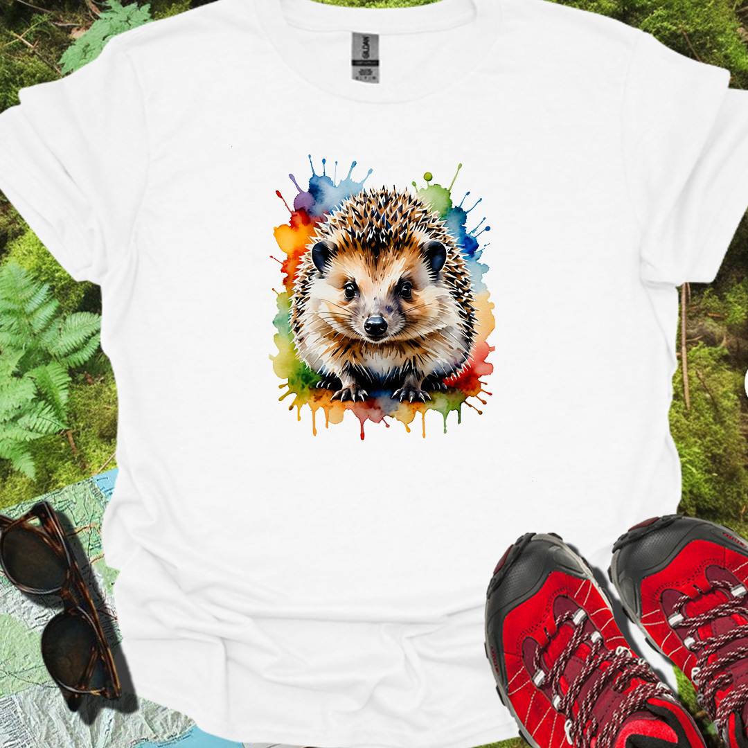 Hérisson art de peinture T-shirt intemporel 