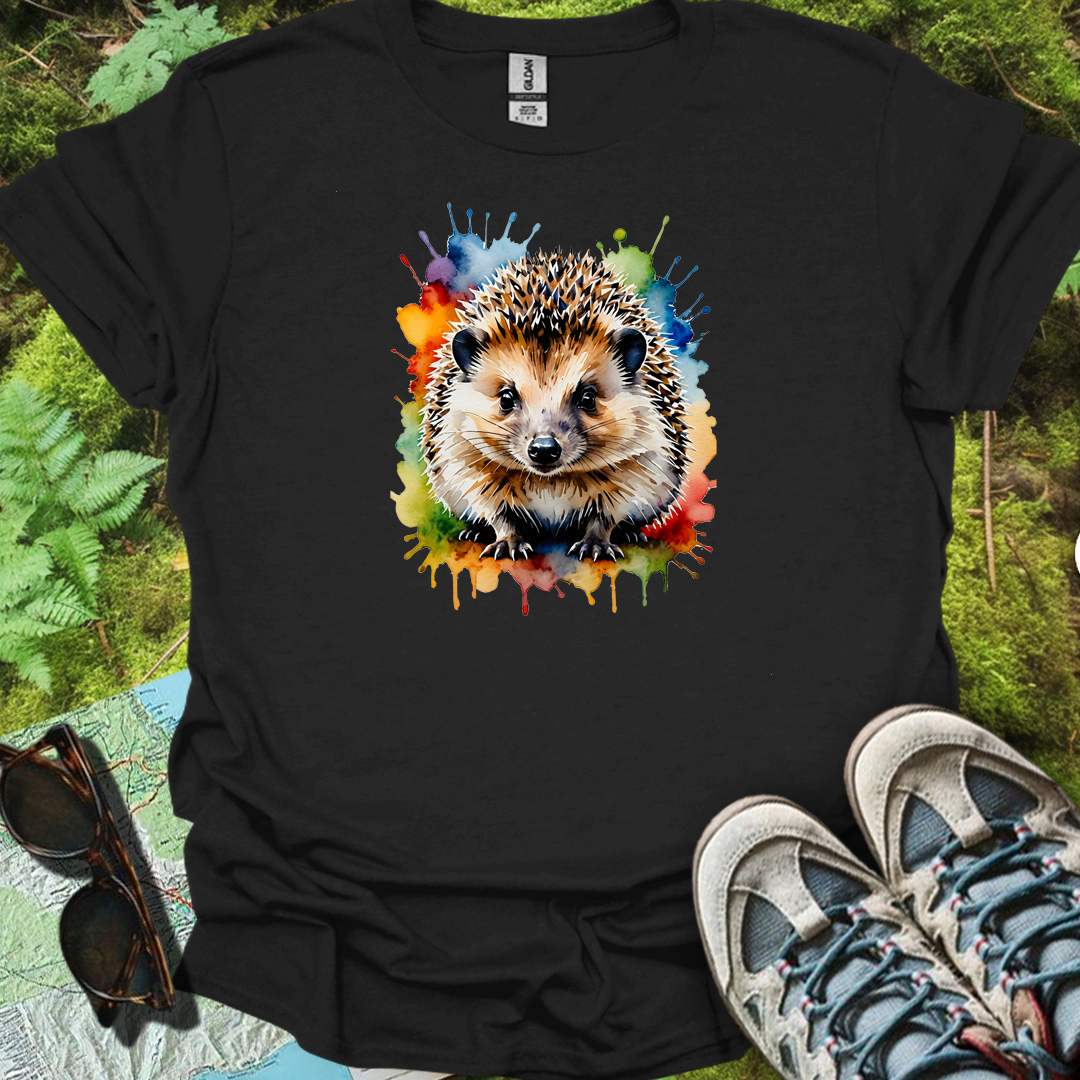Hérisson art de peinture T-shirt intemporel 