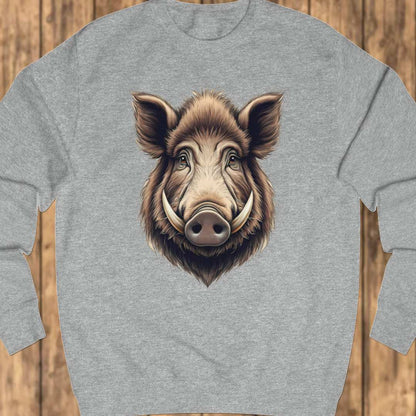 Wild zwijn kop sweatshirt