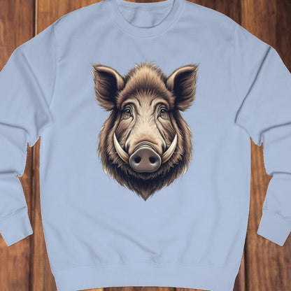 Wild zwijn kop sweatshirt