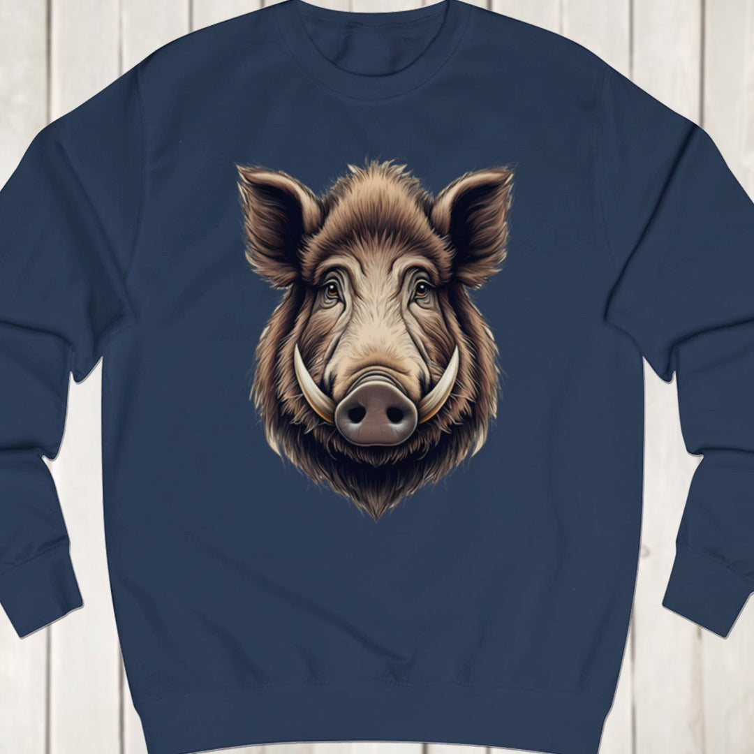 Wild zwijn kop sweatshirt