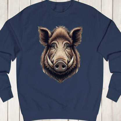 Wild zwijn kop sweatshirt