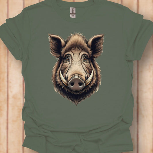 Wild Zwijn kop T‑Shirt