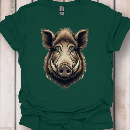 Wild Zwijn kop T‑Shirt