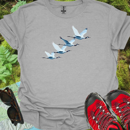 Cranes quartet timeless T-shirt