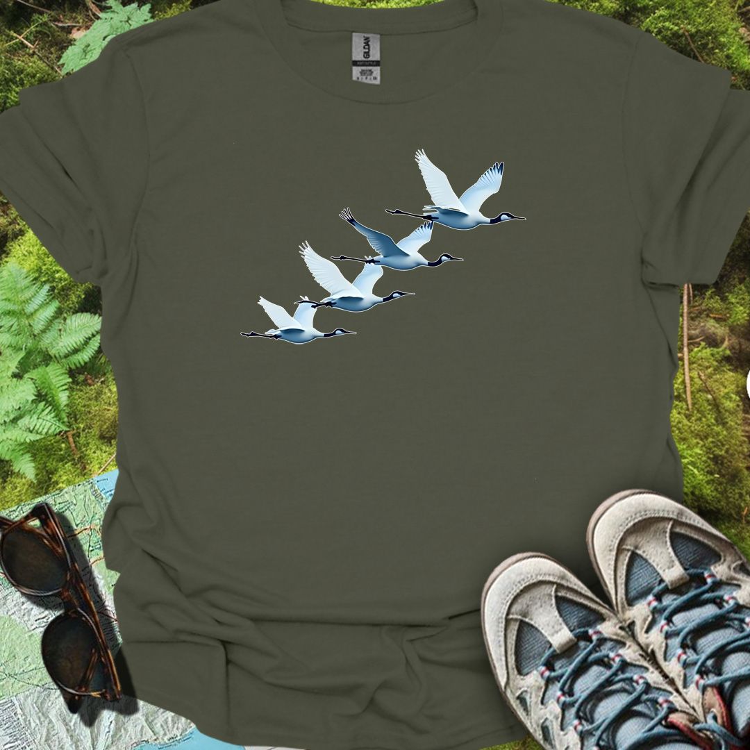 Cranes quartet timeless T-shirt