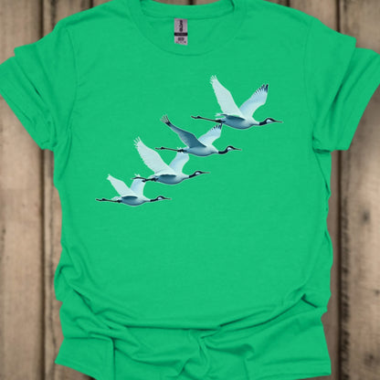 Quatuor de grues T-shirt tendance
