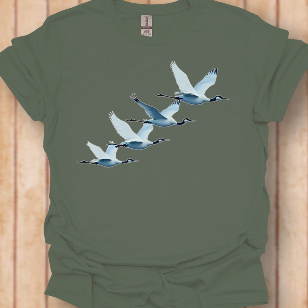 Cranes quartet timeless T-shirt