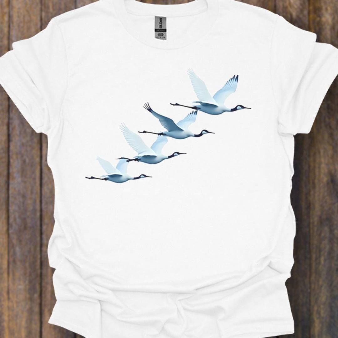Cranes quartet timeless T-shirt