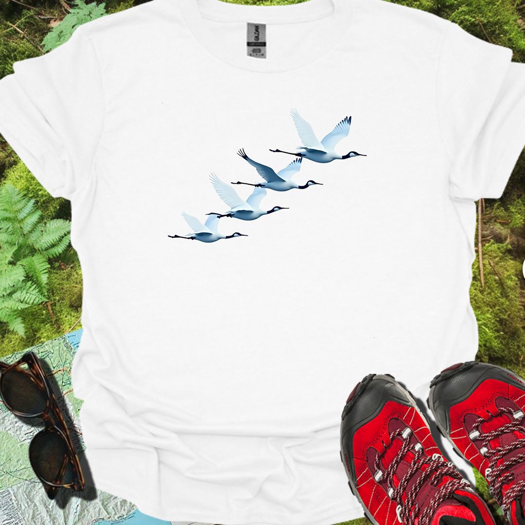 Cranes quartet timeless T-shirt