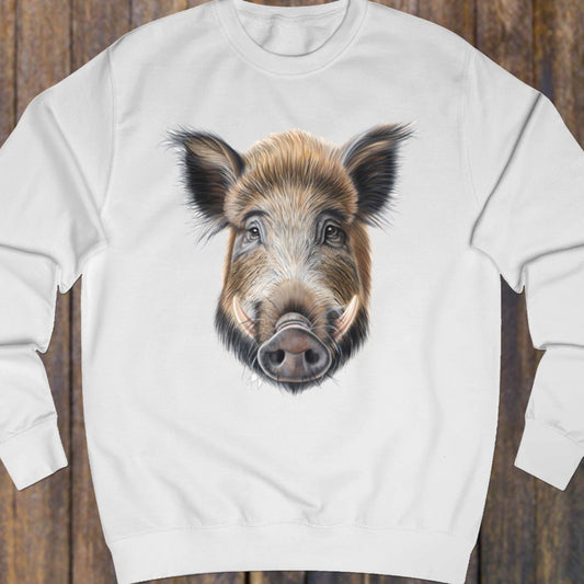 Wild zwijn beer sweatshirt