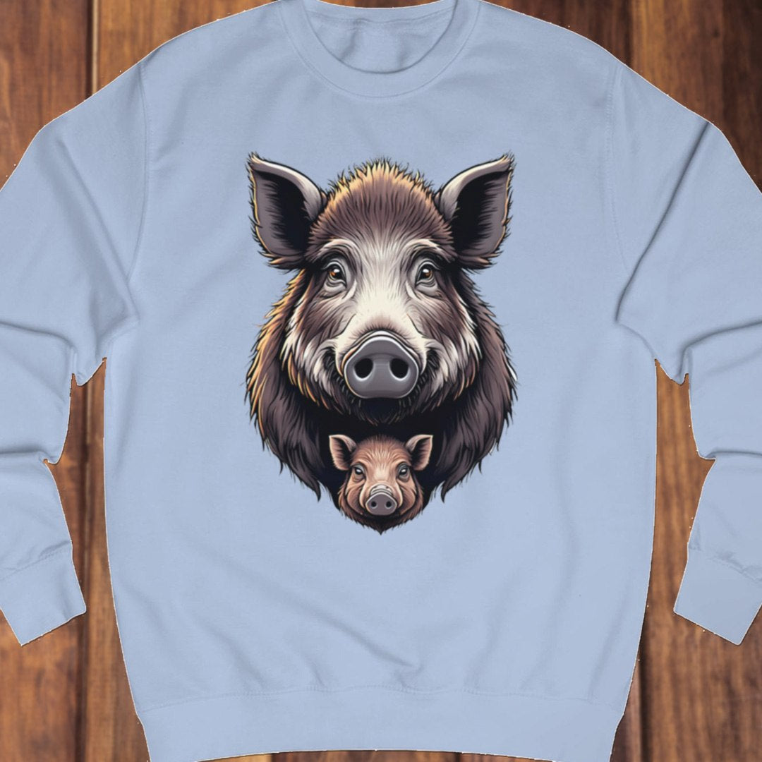 Wild zwijn met big sweatshirt