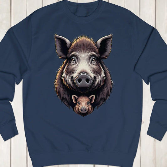 Wild zwijn met big sweatshirt