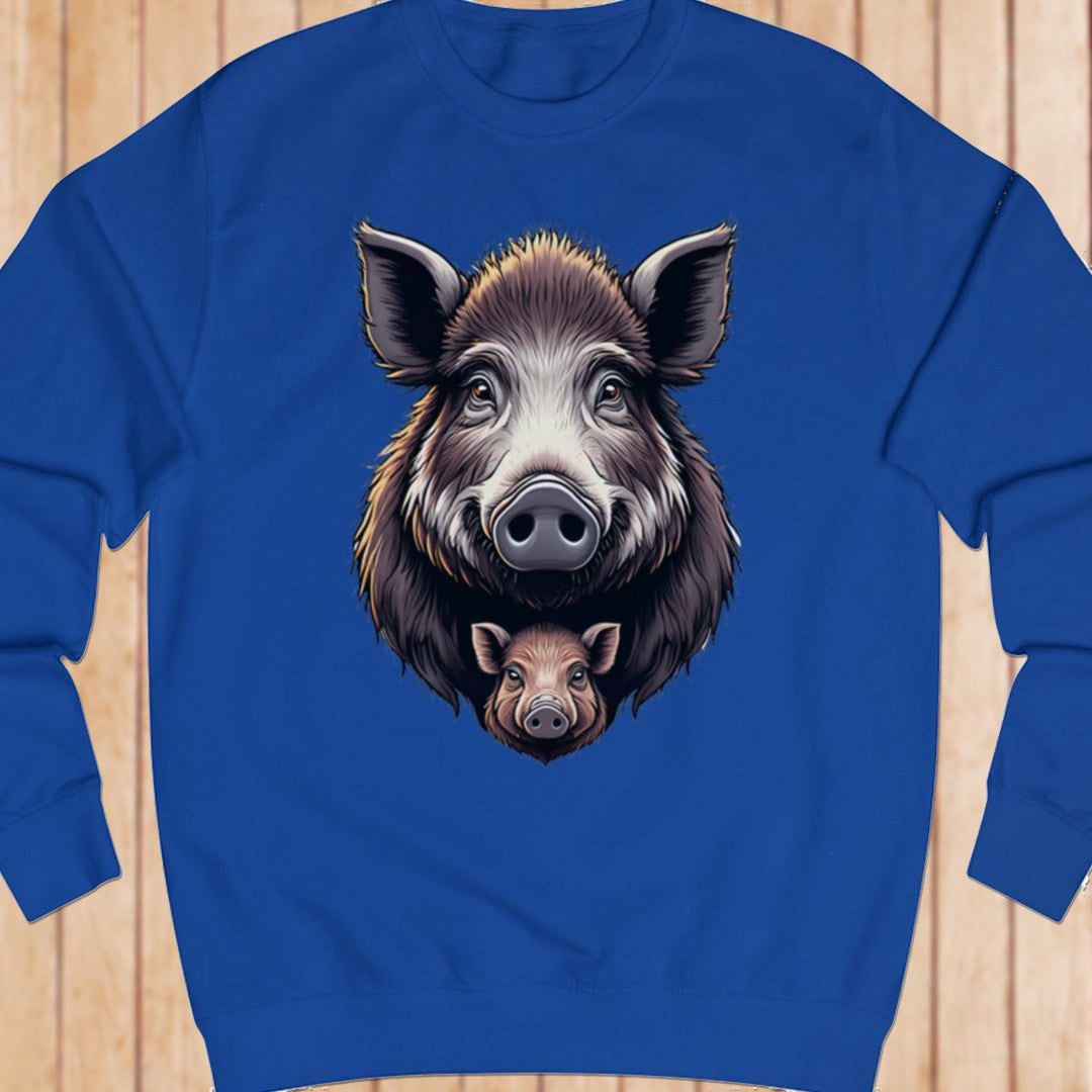 Wild zwijn met big sweatshirt