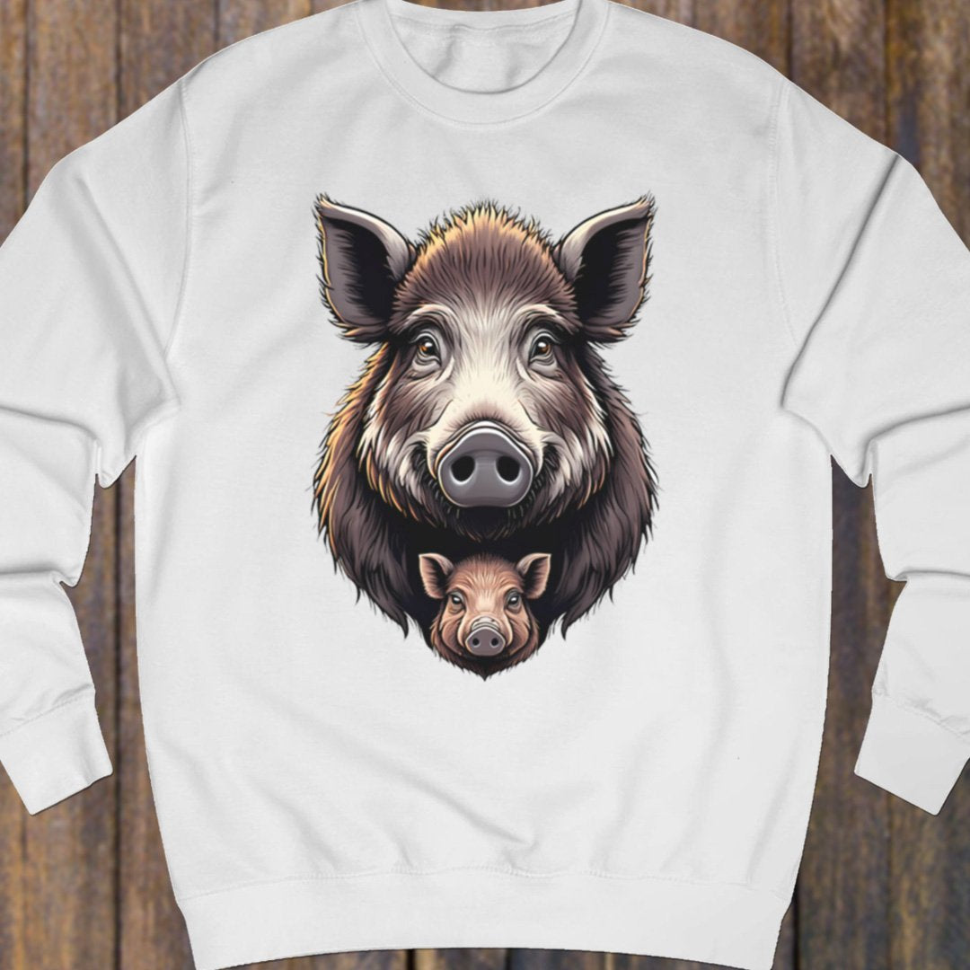 Wild zwijn met big sweatshirt