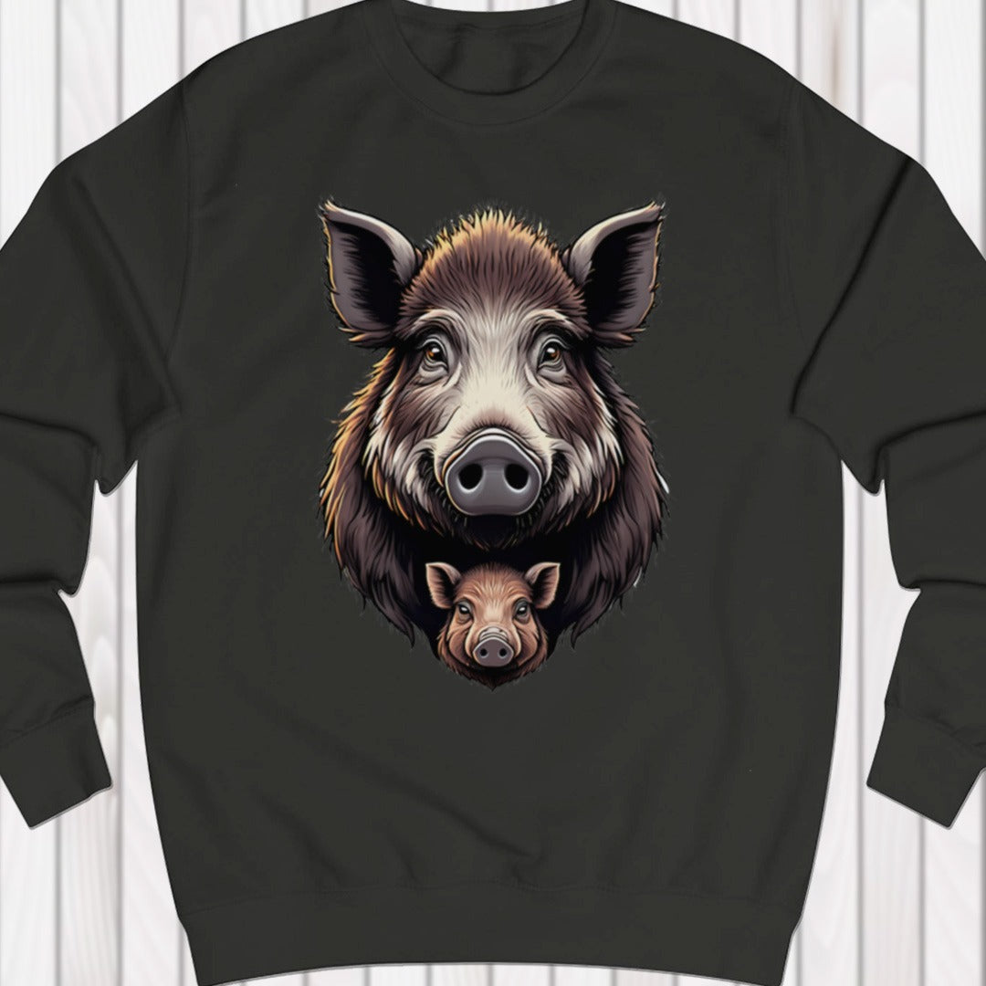 Wild zwijn met big sweatshirt