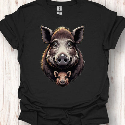 Wild zwijn met Big T‑Shirt