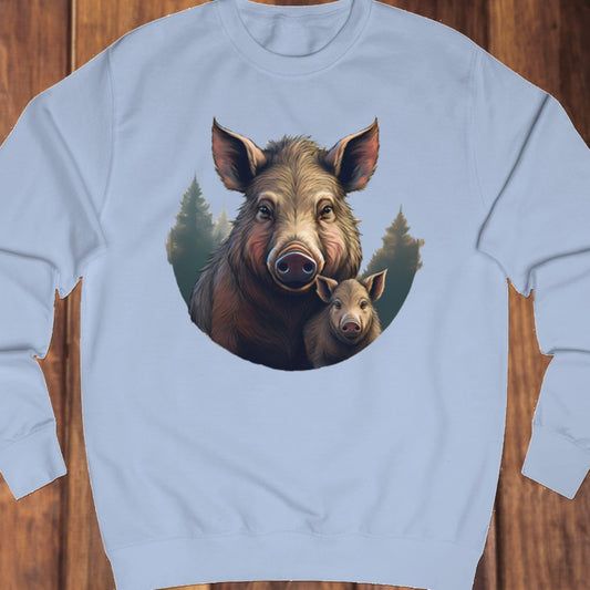 Wild zwijn en frisling sweatshirt