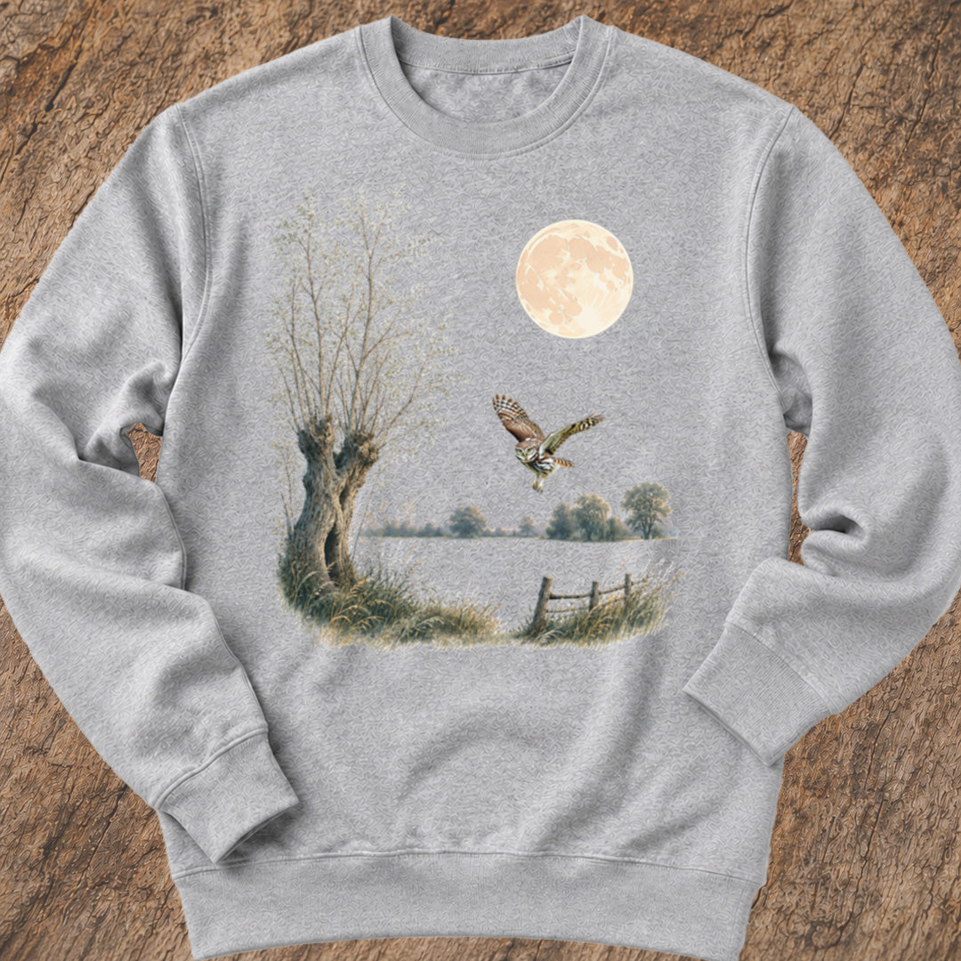 Steenuil bij Volle Maan Sweatshirt