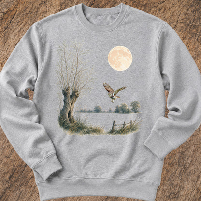 Steenuil bij Volle Maan Sweatshirt