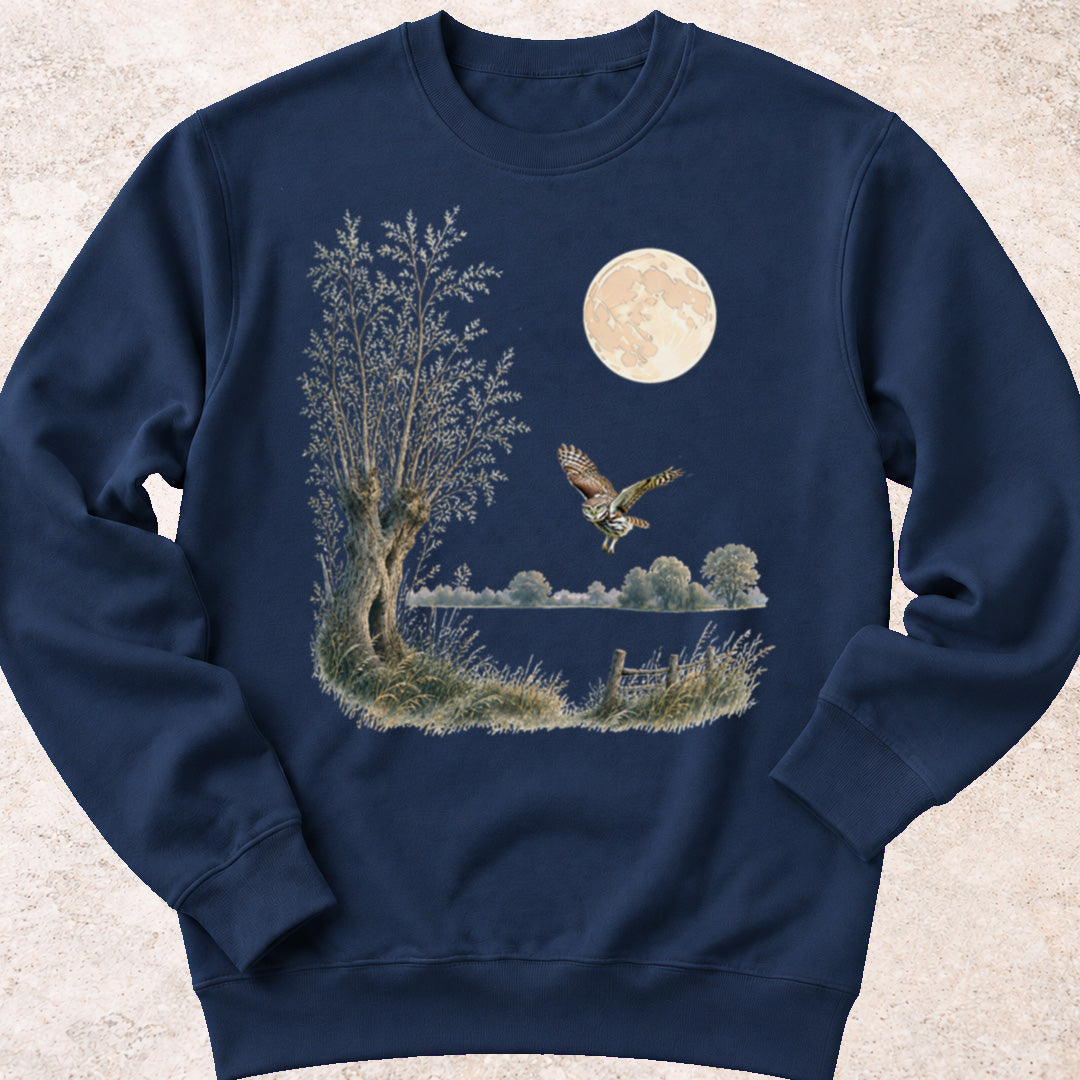 Steenuil bij Volle Maan Sweatshirt