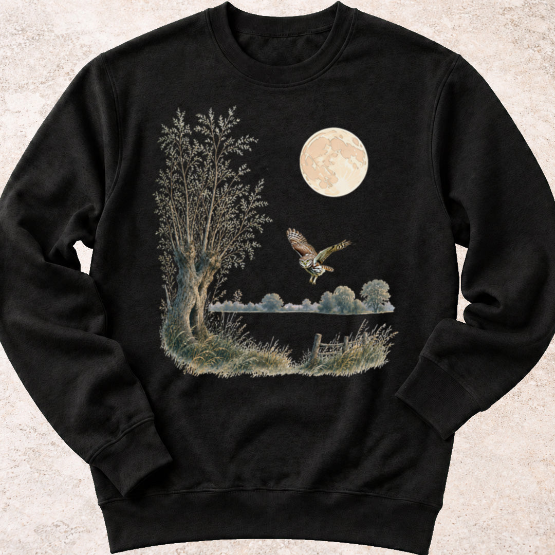 Steenuil bij Volle Maan Sweatshirt