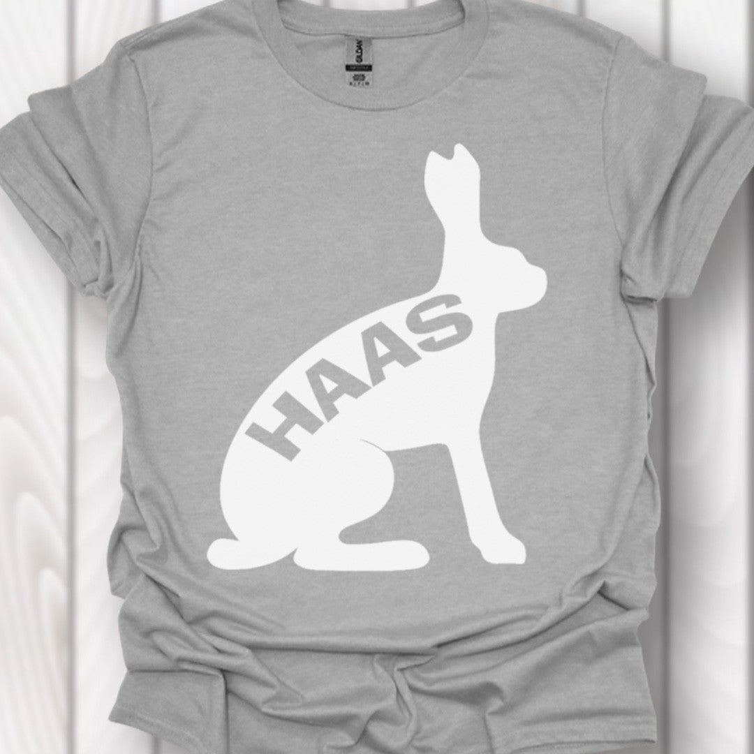 Hare silhouette with text white timeless T-shirt