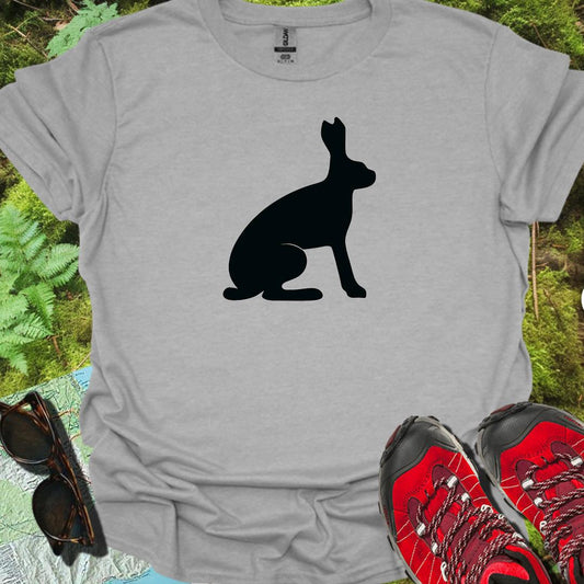 Hare silhouette black timeless T-shirt
