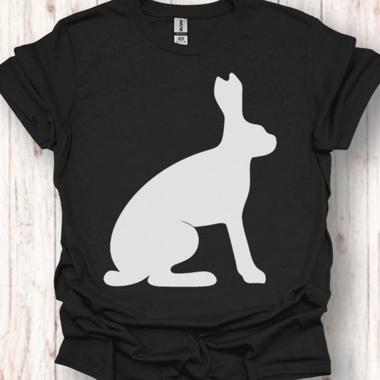 Hare silhouette white timeless T-shirt