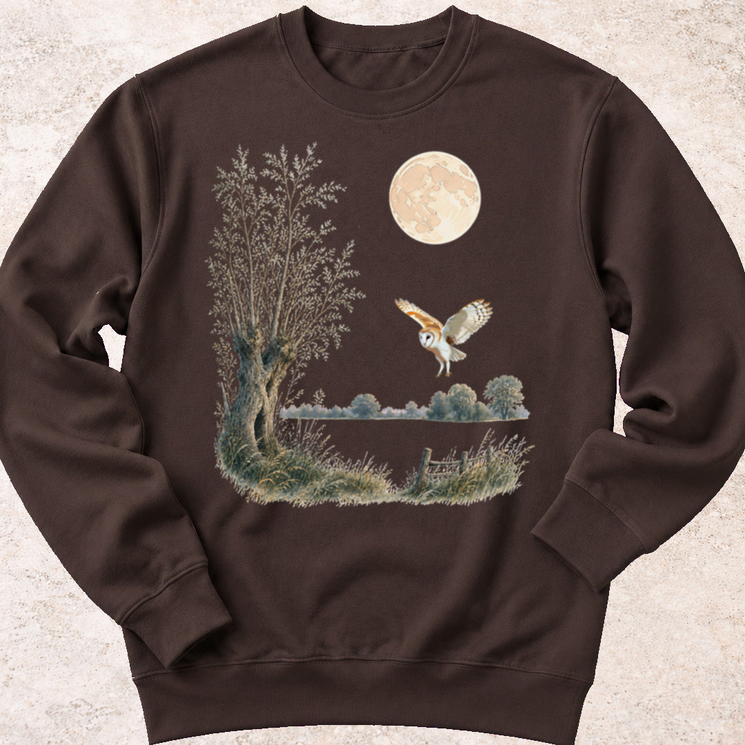 Kerkuil bij Volle Maan Sweatshirt