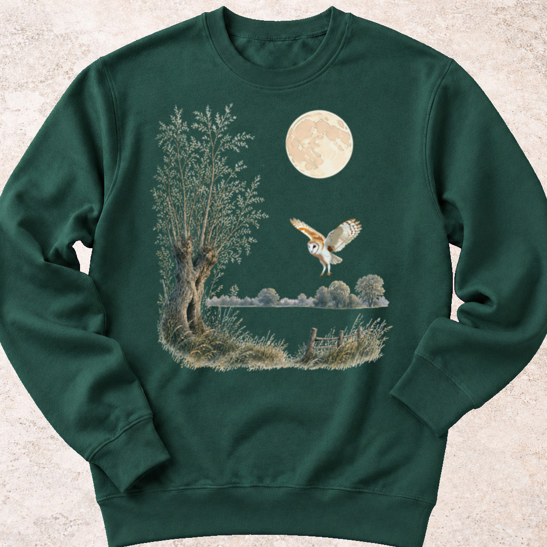Kerkuil bij Volle Maan Sweatshirt