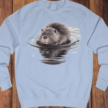 Bathing beaver sweatshirt