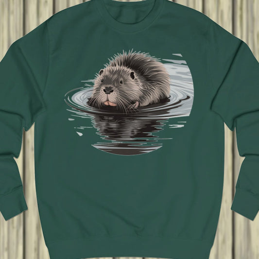 Bathing beaver sweatshirt