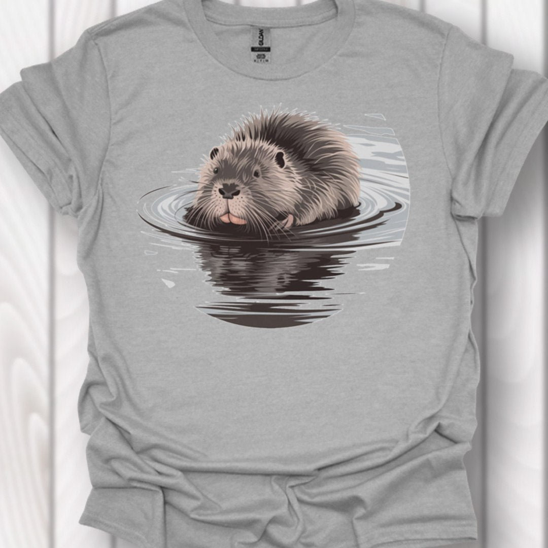 Badderende Bever tijdloos T-shirt