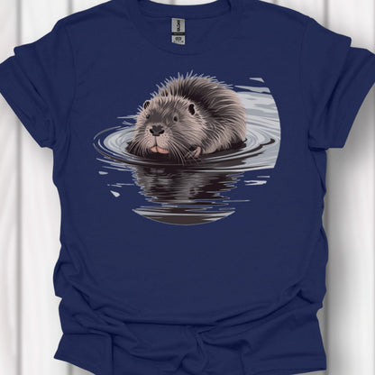 Badderende Bever tijdloos T-shirt