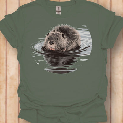 Badderende Bever tijdloos T-shirt