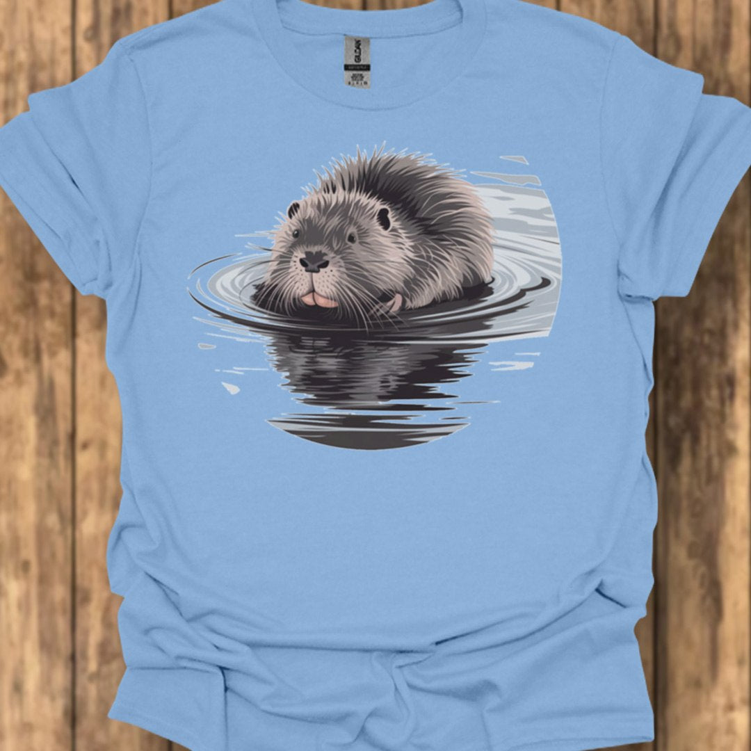 Badderende Bever trendy T-shirt