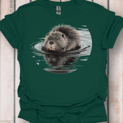 Badderende Bever tijdloos T-shirt