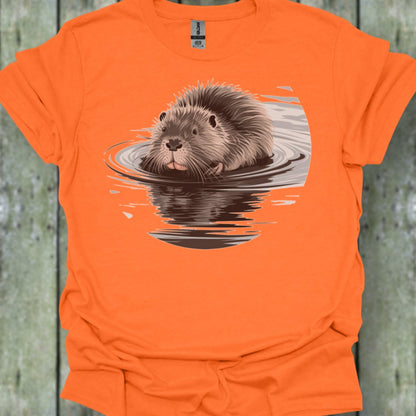 Badderende Bever trendy T-shirt